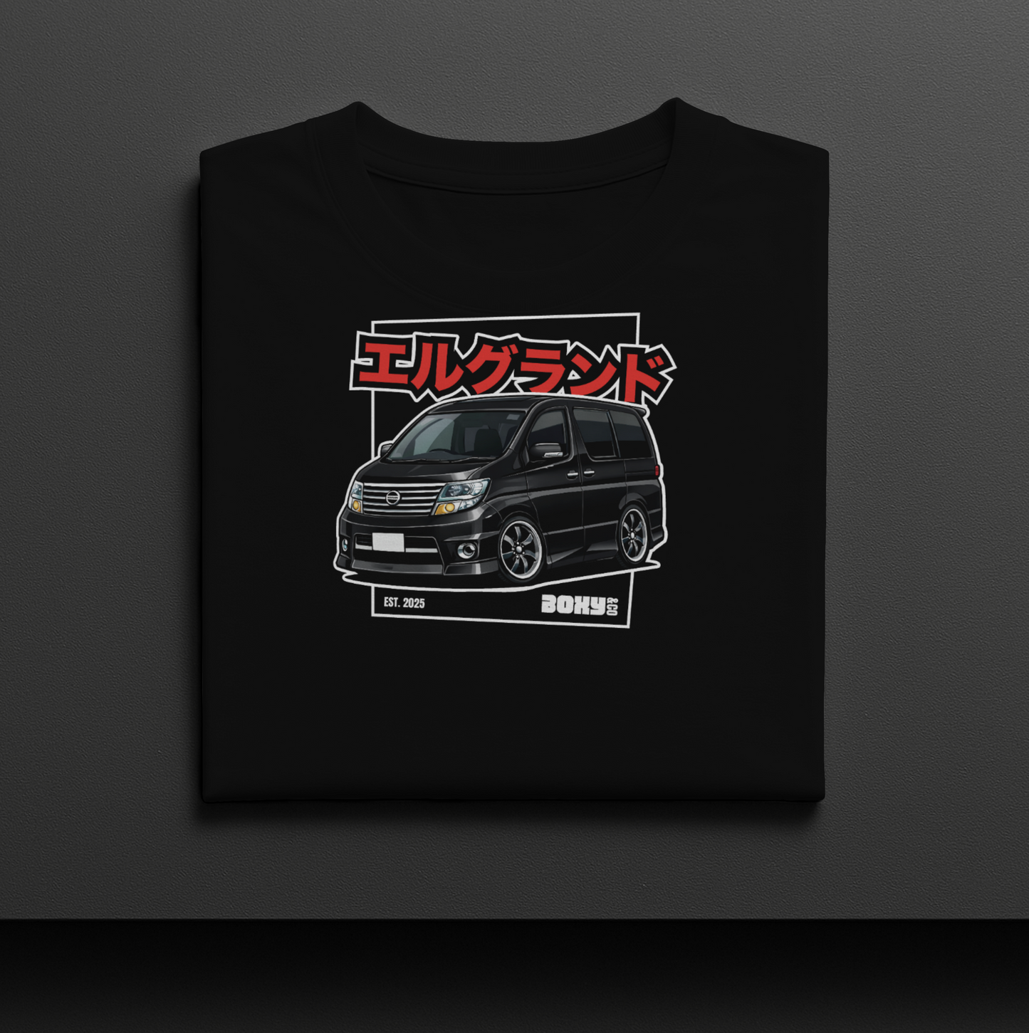 E51 Elgrand Graphic T-Shirt Black with Black E51