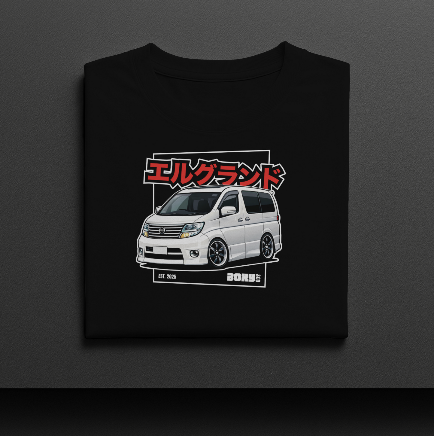 E51 Elgrand Graphic T-Shirt Black with White E51