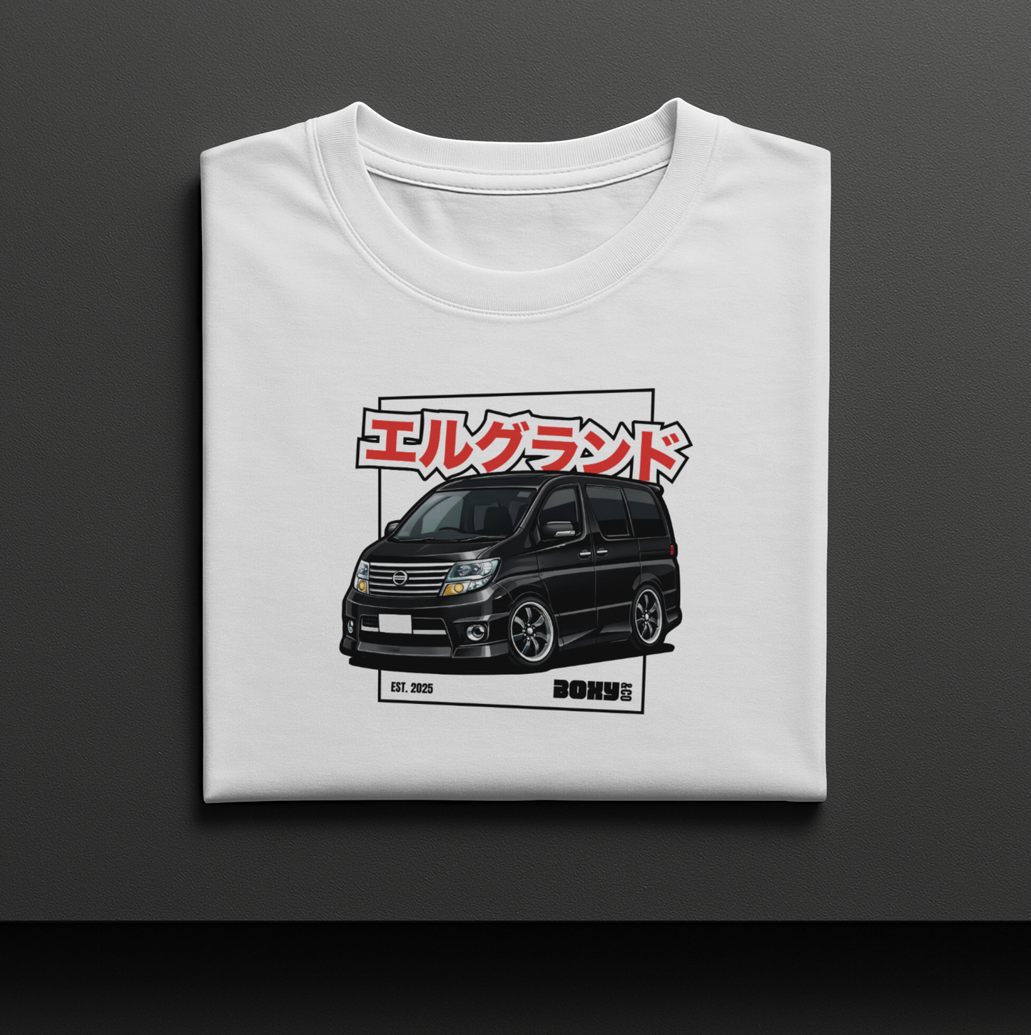 E51 Elgrand Graphic T-Shirt White with Black E51