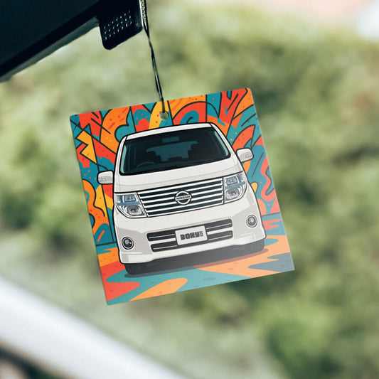 Boxy Air Fresheners for Nissan Elgrand E51 – Lemon Sherbet Scent (Black or White)